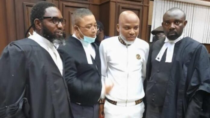 Court orders DSS to allow Nnamdi Kanu change clothes
