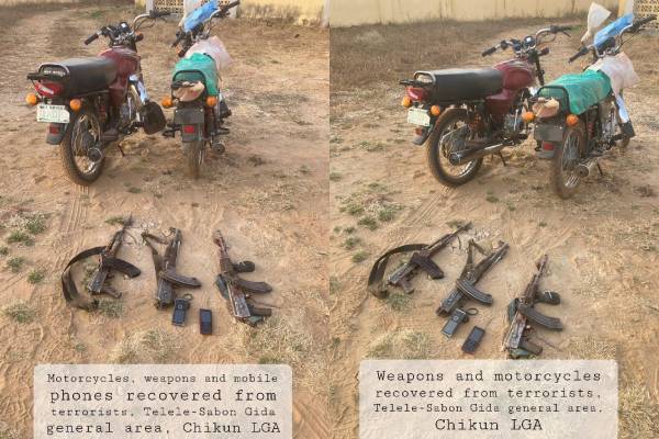 Troops kill three suspected terrorists, recover arms in Chikun LGA Troops KILL three suspected terrorists, recover arms in Chikun LGA.