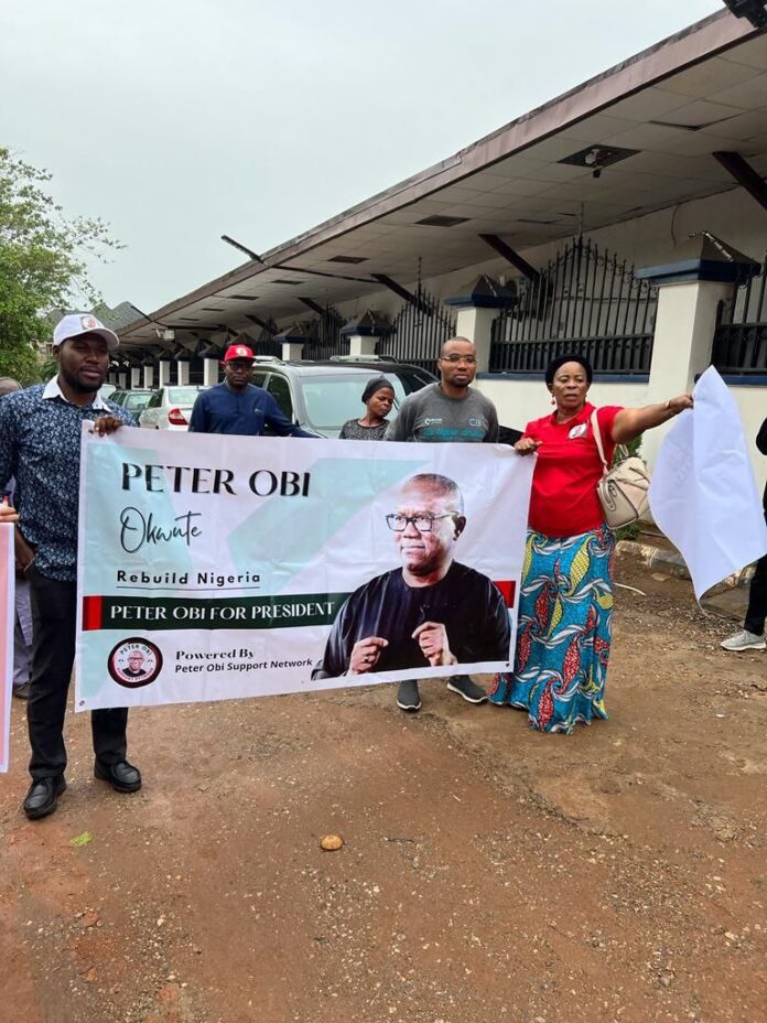Peter Obi Support group in solidarity rally to Bereke Family Radio