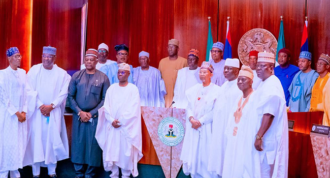 Some aggrieved APC senators met with President Muhammadu Buhari on June 28, 2022.