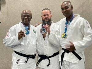 Nigerian Policeman, Tunji Disu, Wins Silver In Judo Championship (Photos)
