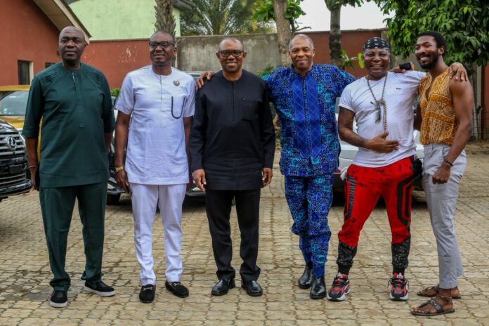 Charly Boy Meets Peter Obi, Femi Kuti For 'Nigerian Youth Decide' To Hold In Abuja