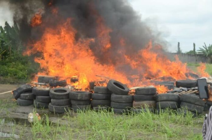 NDLEA Sets Ablaze The N194 Billion Cocaine Seized From Ikorodu Warehouse
