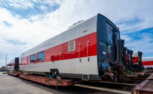 Lagos State Railway Red Line Coaches Arrive In Lagos From United States