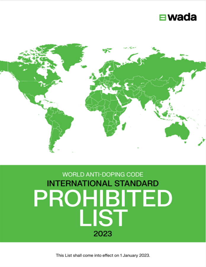 Nigeria gets WADA 2023 list of prohibited substances, methods
