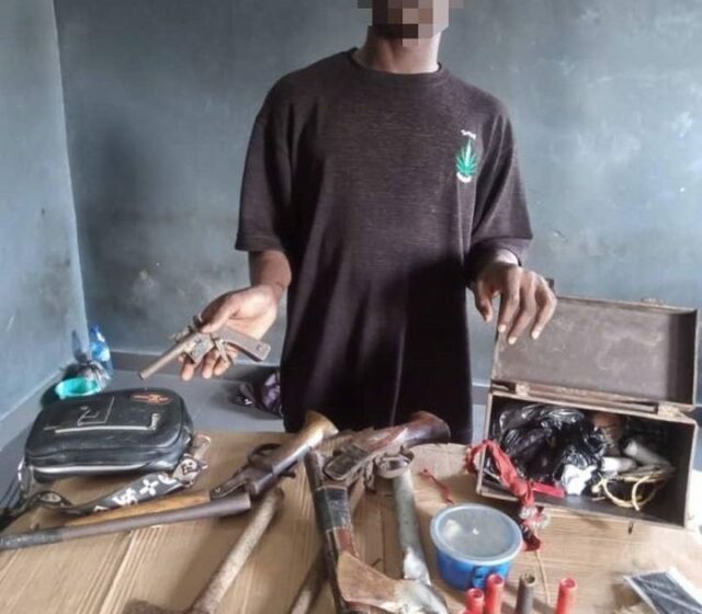 Lagos police arrest suspected cultist with weapons, charms