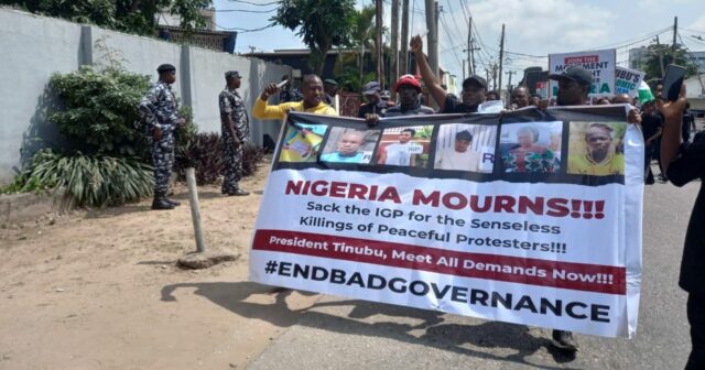 #EndBadGovernanceInNigeria protest organisers call for IG's sacking #EndBadGovernanceInNigeria protest organisers call for IG's sacking