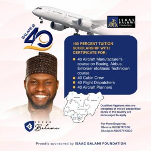 Balami writes Nigerian youths, as aviation expert, activist shuns 40th birthday celebration 