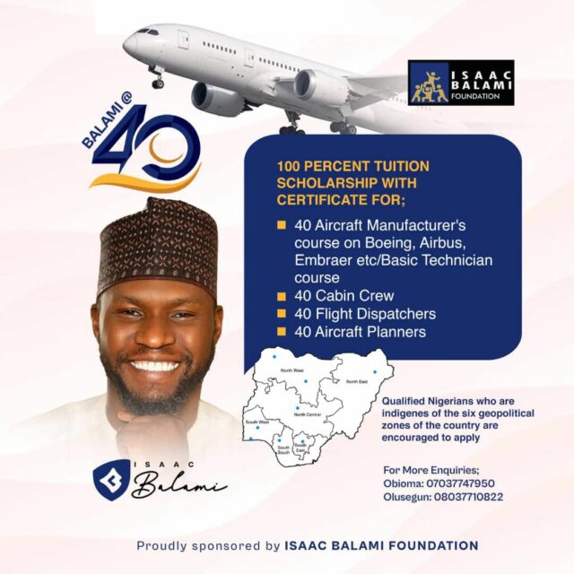 Balami writes Nigerian youths, as aviation expert, activist shuns 40th birthday celebration 