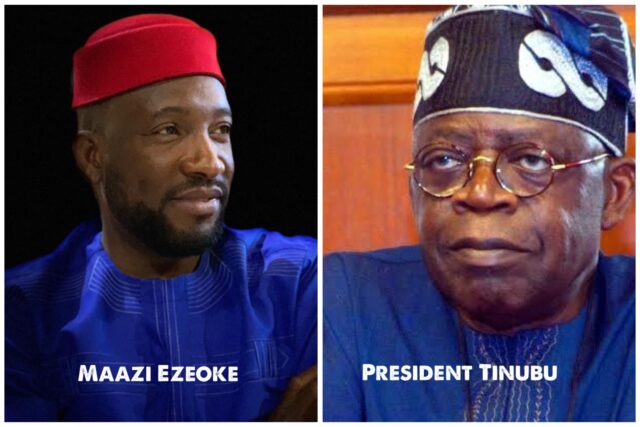 IMG_6917 Maazi Ezeoke and president Tinubu.