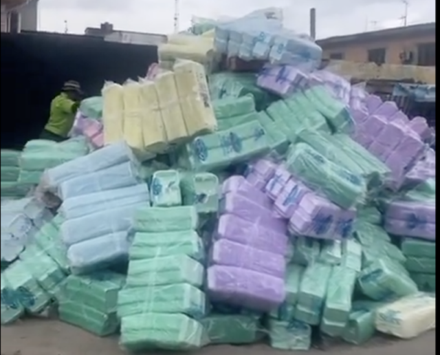 Lagos uncovers warehouse storing banned styrofoam packs