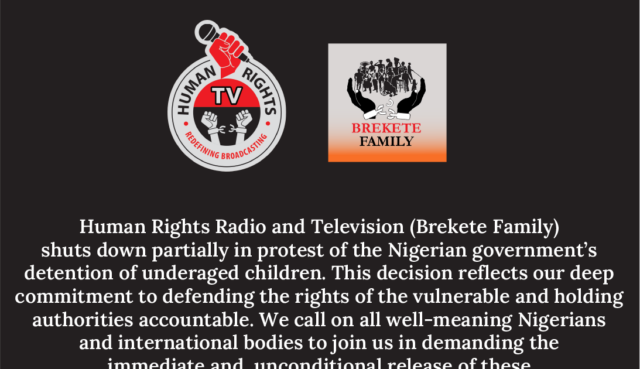 Brekete radio shuts down in protest of detained minors