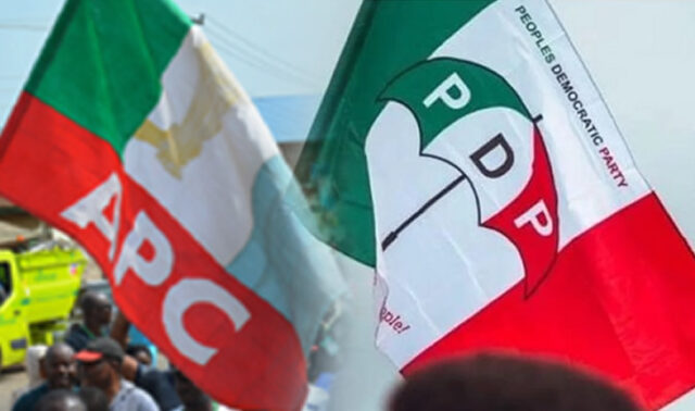 Edo PDP, APC clash over alleged destruction of party secretariat APC and PDP flags