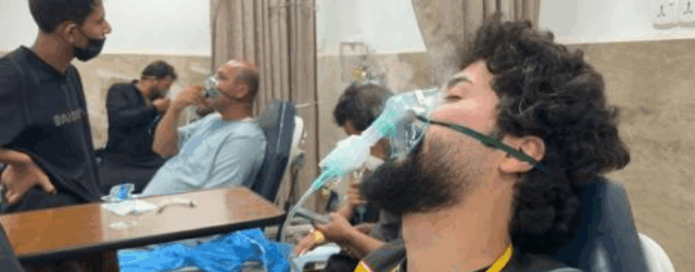 Over 600 pilgrims hospitalised after chlorine gas leak in Iraq Over 600 pilgrims hospitalised after chlorine gas leak in Iraq