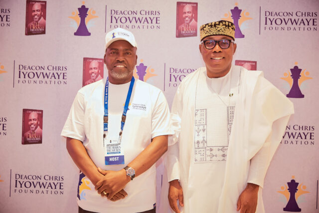 Deacon Chris Iyovwaye with Adewole Adebayo Deacon Chris Iyovwaye with Adewole Adebayo