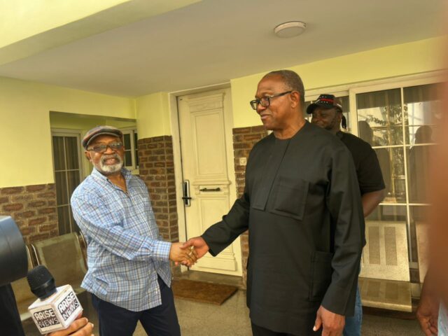 Dr Chris Ngige with Mr Peter Obi