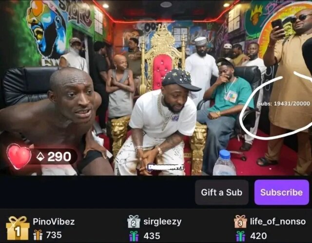 Carter Efe Tops Africa's Twitch Chart After Davido Stream 1766046569017