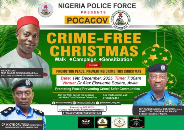 Anambra Police Through POCACOV Set to Stage a Walk Against Cultism and Other Social Vices Anambra Police Through POCACOV Set to Stage a Walk Against Cultism and Other Social Vices