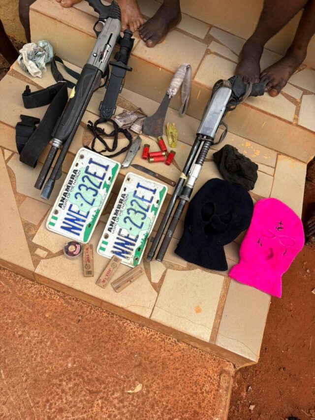 Anambra Police Nab Fake Vigilantes, Recover Guns and Bus Used to Rob Residents in Awka During Yuletide