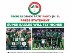 PDP Congratulates Super Eagles on Commanding Victory Over Algeria