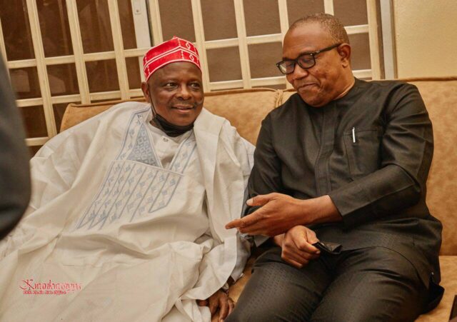RabiuKwankwasoandPeterObi Kwankwaso Delays ADC Defection Over Uncertainty Surrounding Peter Obi’s Presidential Ticket