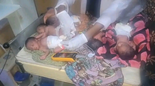 Kano Woman Dies After Giving Birth to Quintuplets as Newborns Survive Kano Woman Dies After Giving Birth to Quintuplets as Newborns Survive