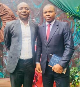 Commemorative Picture after The 4th Innocent Chukwuemeka Chukwuma  Annual Impact and Legacy Lecture: (L) Dr. Sam Amadi, Keynote Speaker, and, (R) Barr. Ugonna Martins Ekowu,In-House Counsel, Chicason Group of Companies, representing,Founder, NESH Foundation.