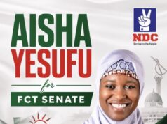 Aisha Yesufu Defects from ADC to NDC, Declares FCT Senatorial Ambition Aisha Yesufu joins NDC