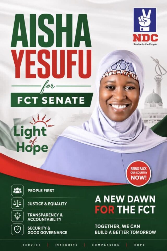 Aisha Yesufu joins NDC