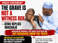 Atiku Rejects Obasanjo’s Bribery Allegation, Says Dead Should Not Be Used in Political Battles